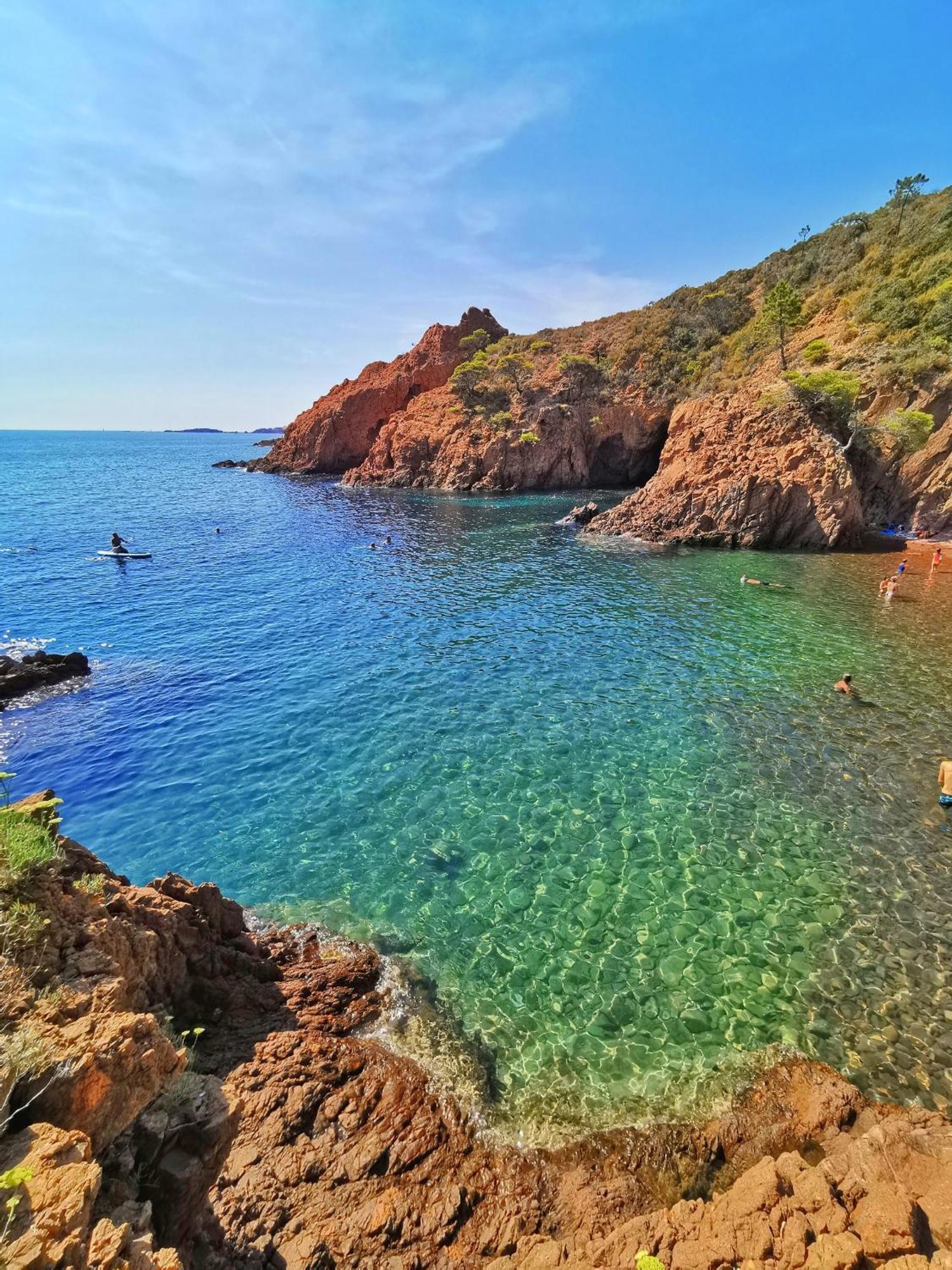 Petit Paradis Vue Mer- Plage Et Calanques A 3 Mn Saint-Raphaël Exterior foto